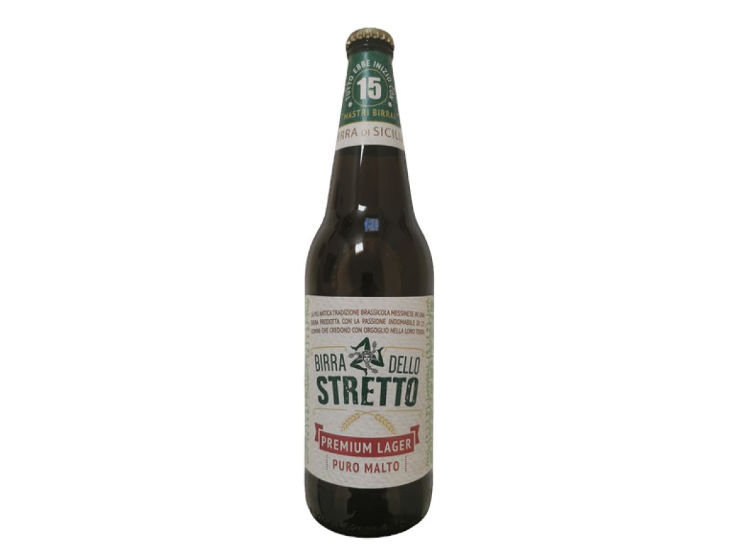 Birra Dello Stretto Premium Lager 66cl.15 Bottiglie